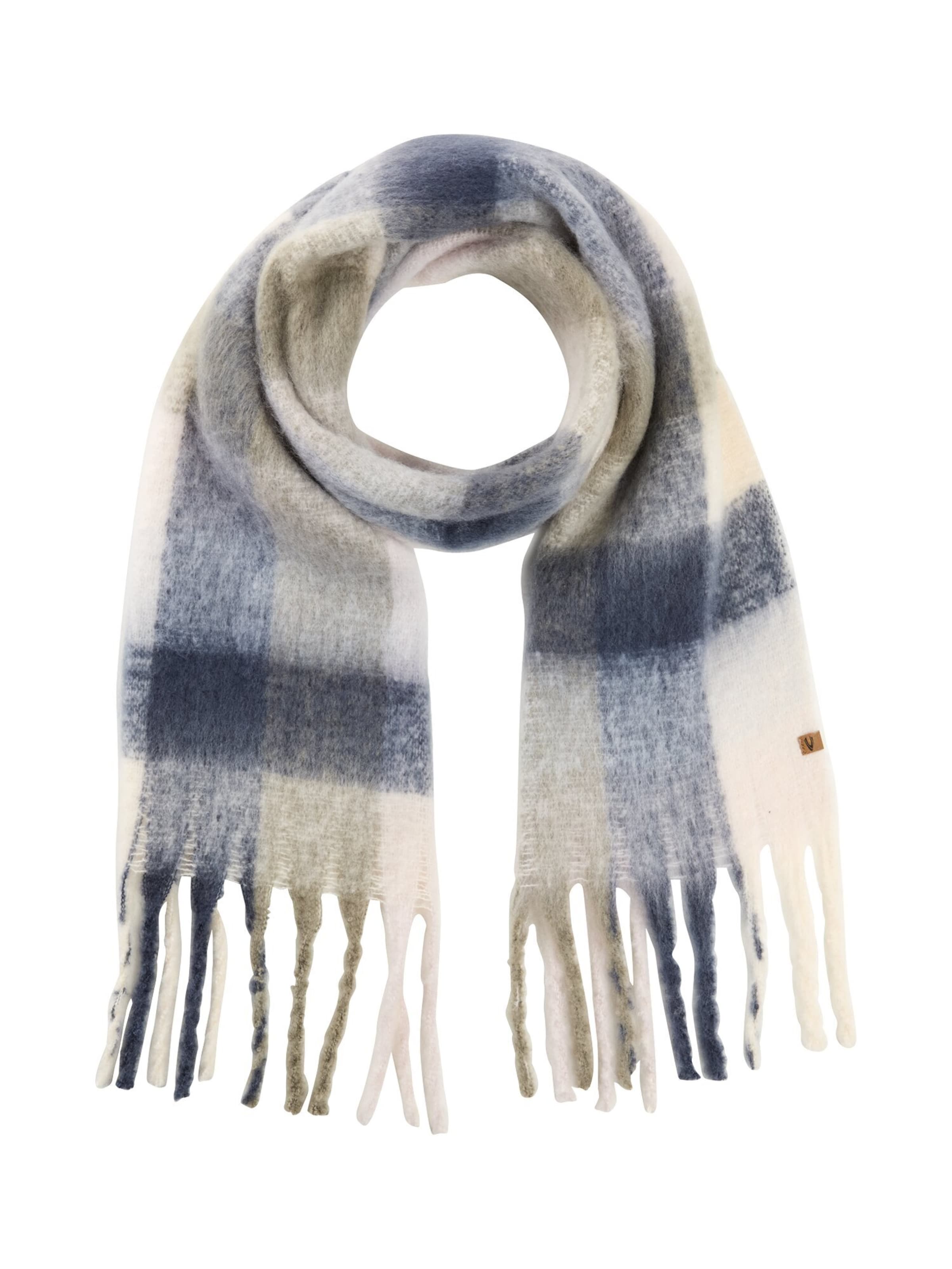 CAMEL ACTIVE Schal mit Fransen in Blau: Vorderseite