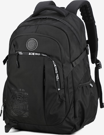 Aoking Backpack in Black: front