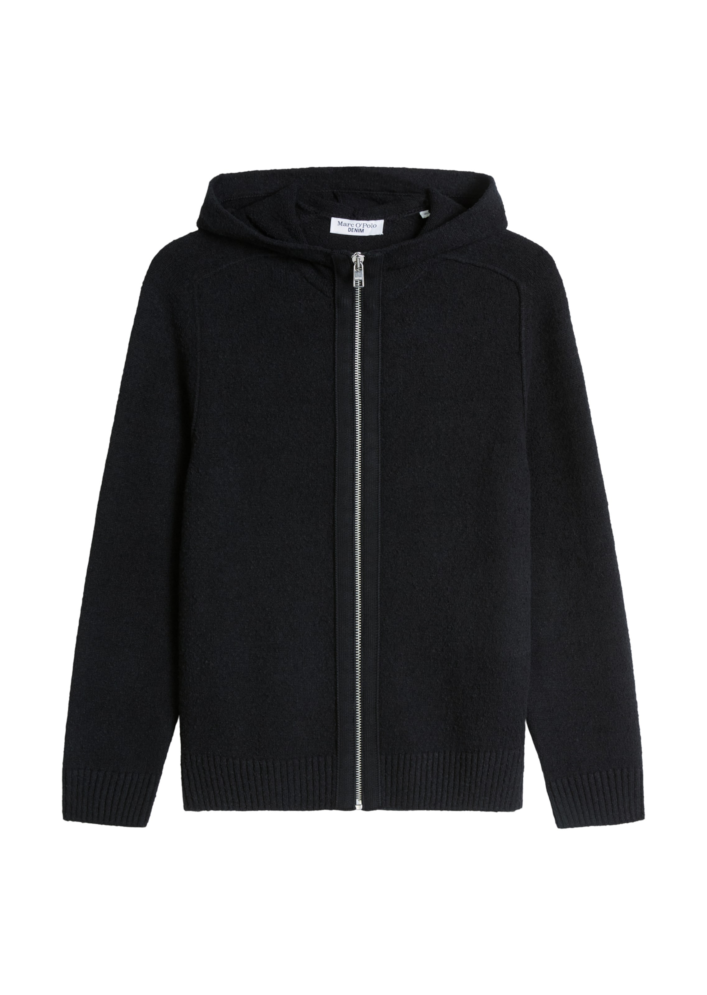 Marc O'Polo DENIM Strickjacke in Schwarz: Vorderseite