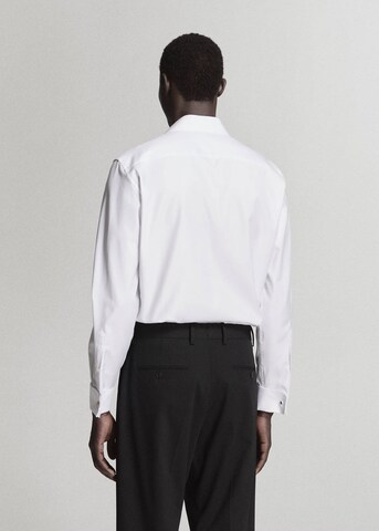 MANGO MAN Slim Fit Hemd 'Bruce' in Weiß