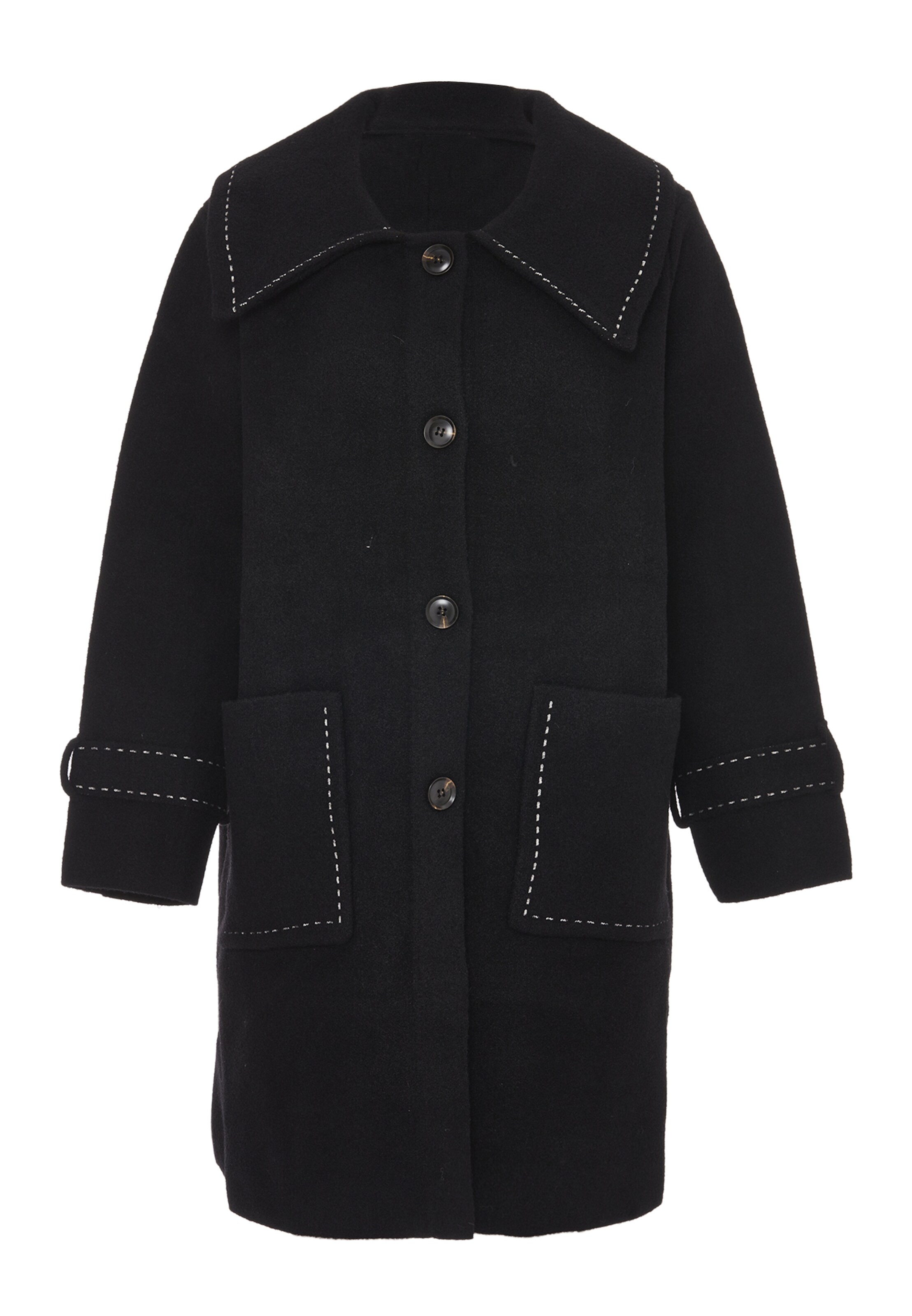 CELOCIA Tussenmantel in Zwart: voorkant