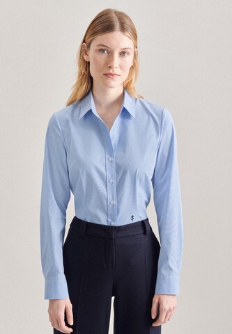 SEIDENSTICKER Blouse 'Schwarze Rose' in Blauw