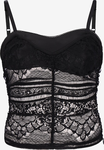 faina - Top 'Festive' en negro: frente
