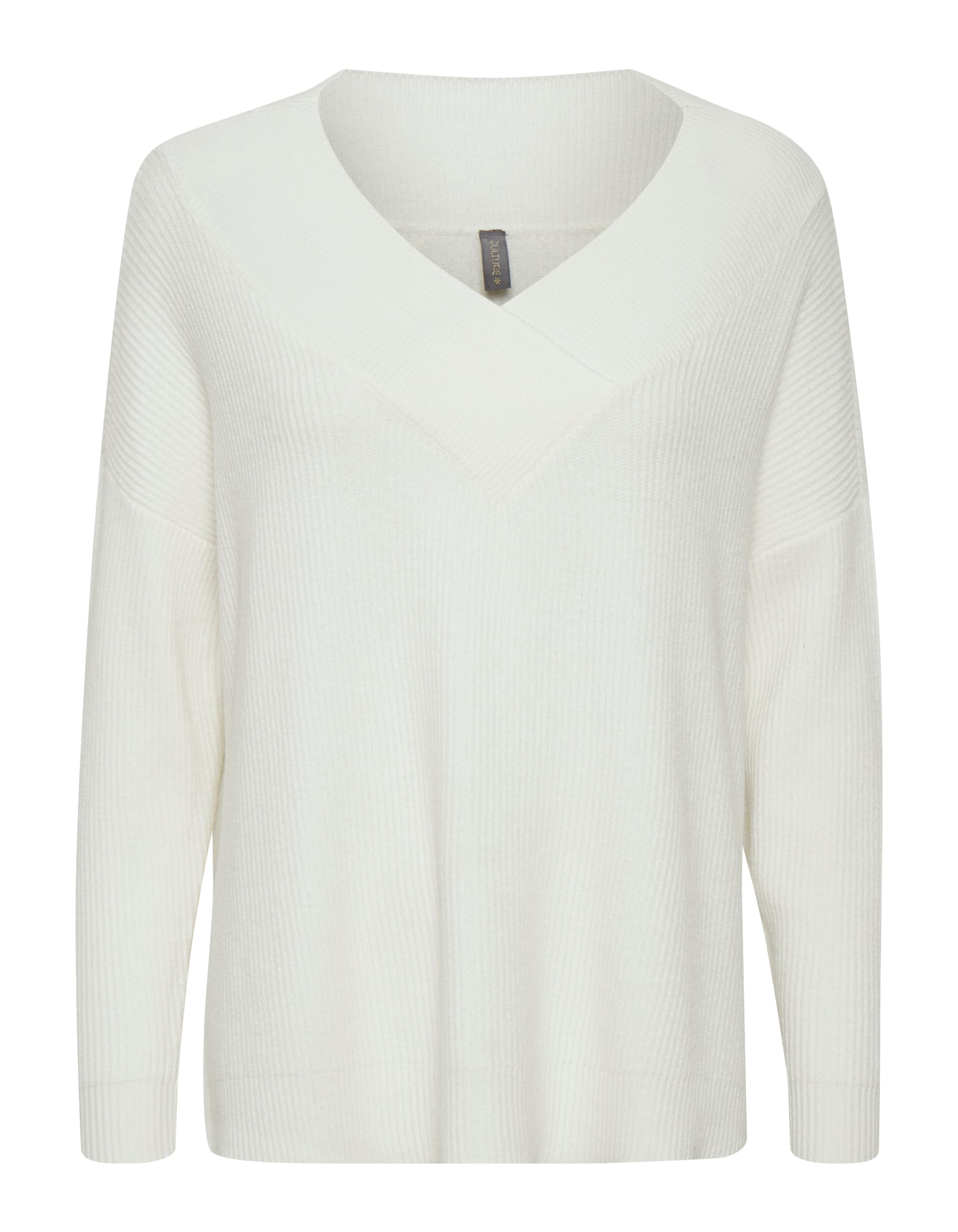 CULTURE Sweter 'CU Olivia' w kolorze biały: przód