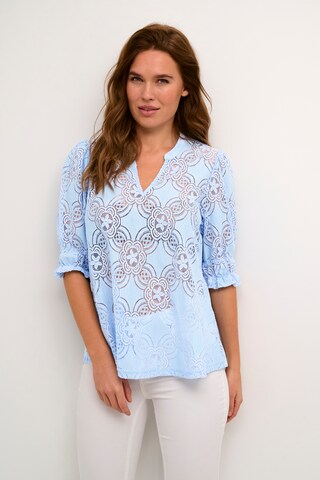 CULTURE Blouse 'Olu ' in Blauw: voorkant