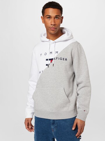 Sweat-shirt Tommy Jeans en blanc : devant