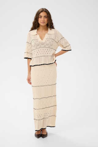 CULTURE - Falda 'CUYlva' en beige