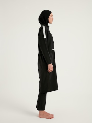MARINA High neck Badpakjurk 'Modest Marina M2507-1' in Zwart