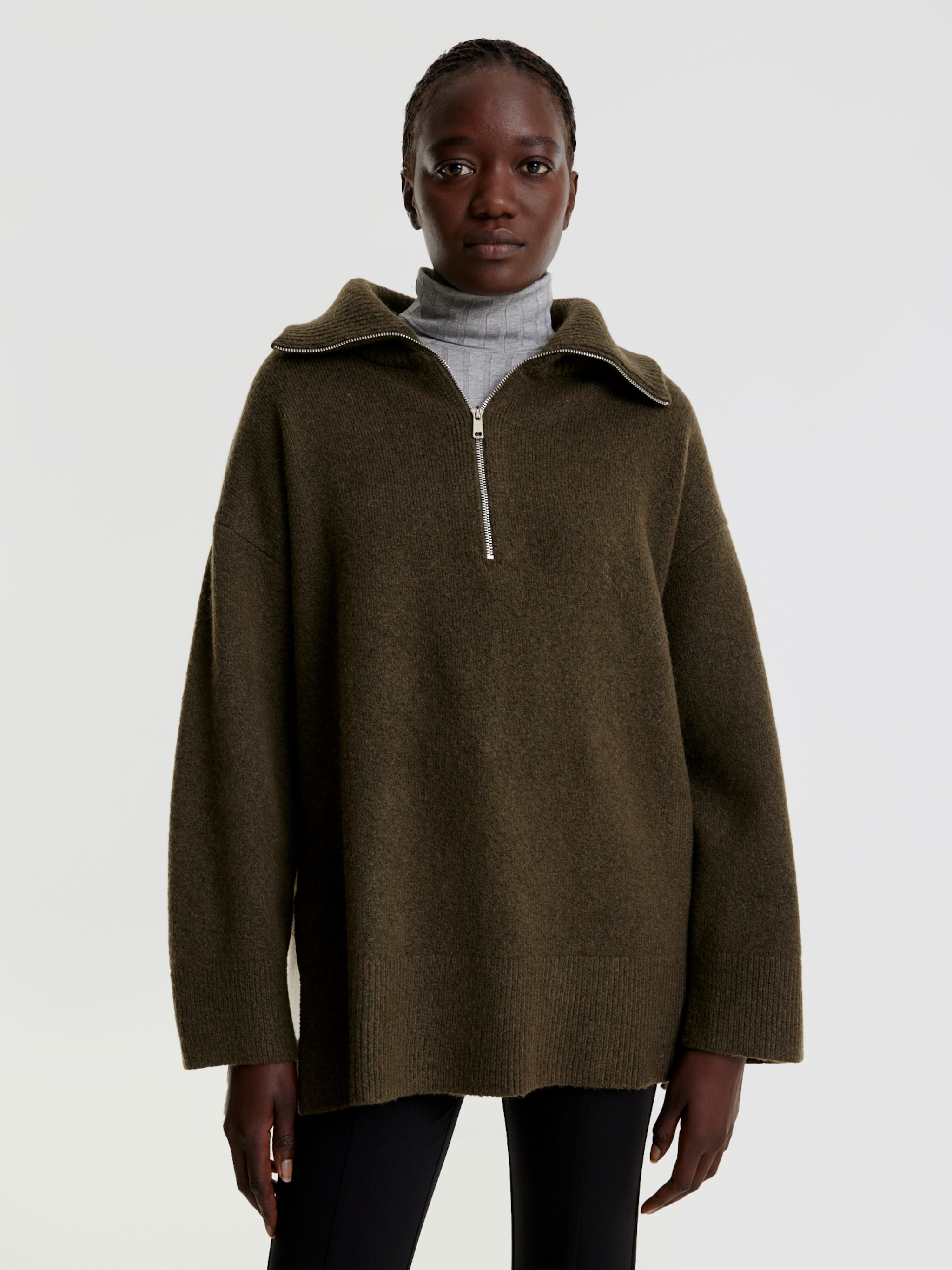 EDITED Produkte Pullover ' Zaba' khaki