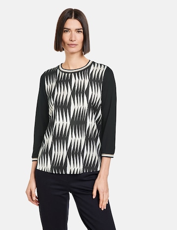 GERRY WEBER Shirt in Zwart: voorkant