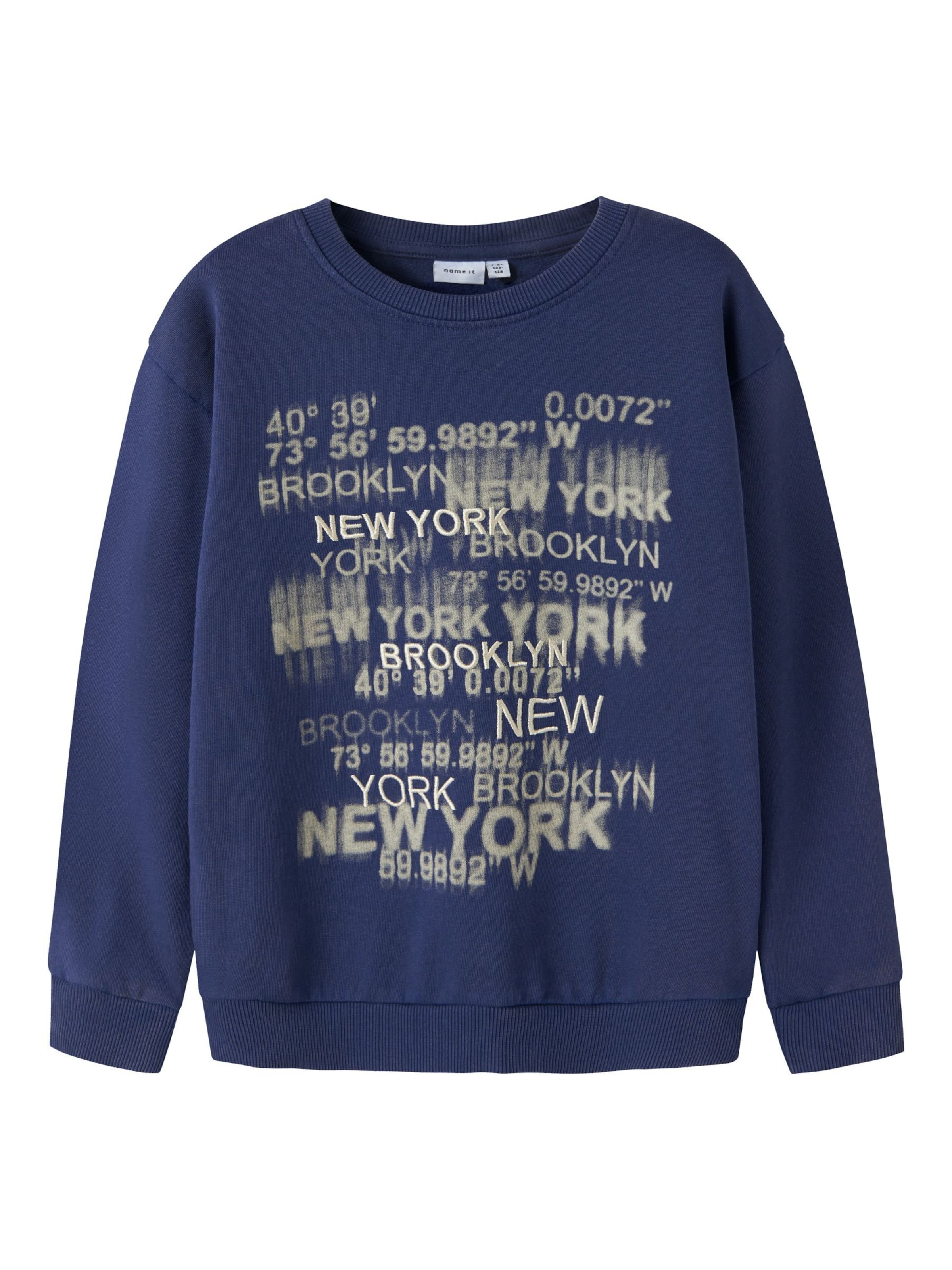 NAME IT Sweatshirt i blå: forside