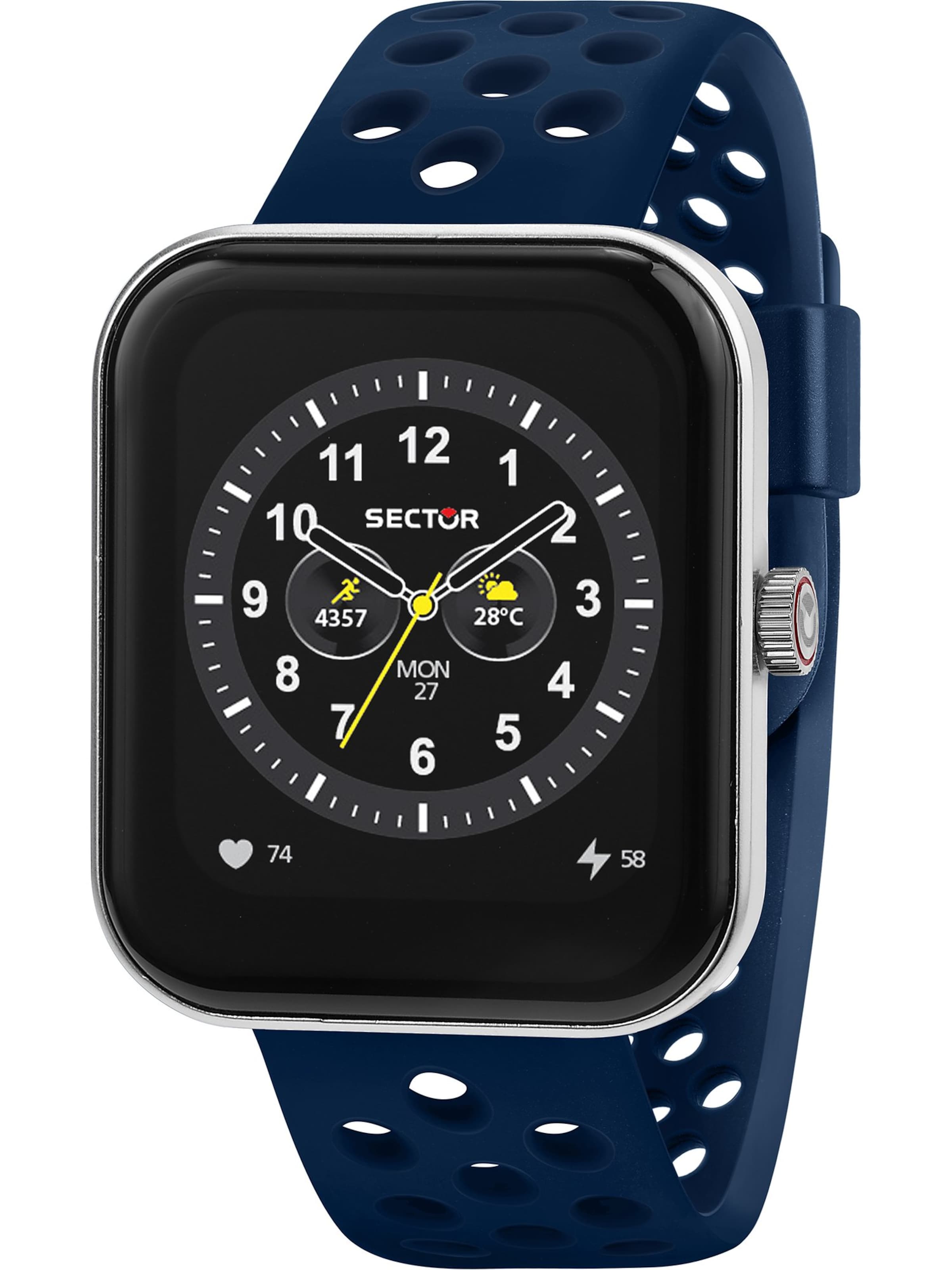 SECTOR Digitaluhr in Blau: Vorderseite