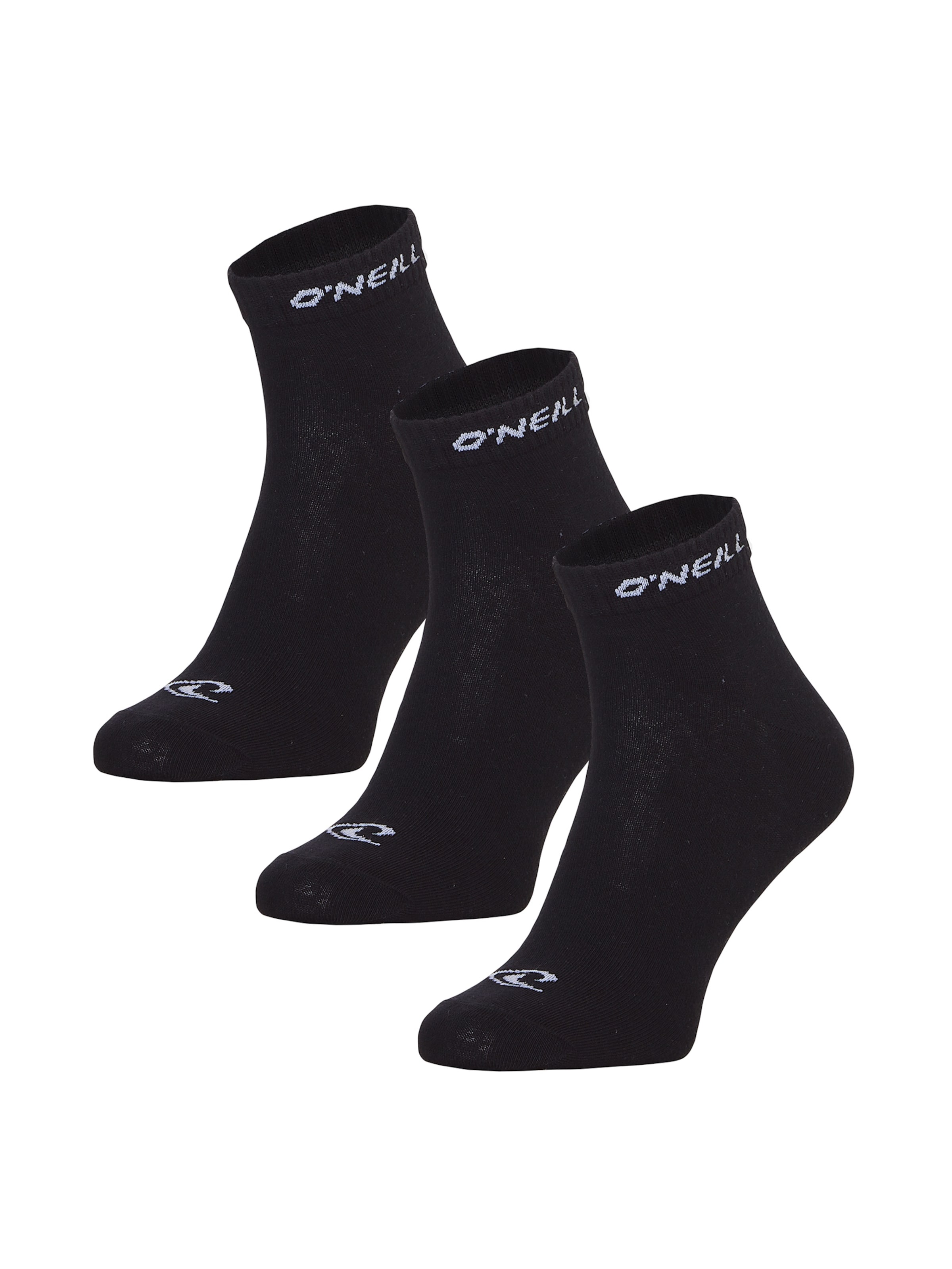 O'NEILL Ankle socks 'Unisex Quarter Socks' in Black