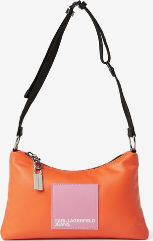 KARL LAGERFELD JEANS Skuldertaske i orange: forside