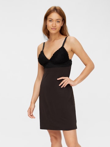 MAMALICIOUS Regular Nightgown 'Sidsel' in Black: front