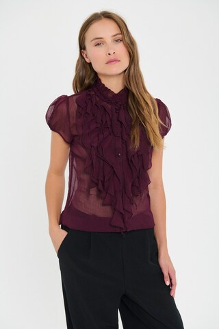 SAINT TROPEZ Shirt 'SZLilja' in Rood: voorkant