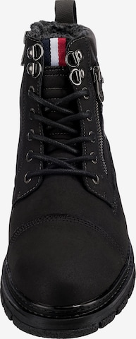 TOM TAILOR Lace-Up Boots in Grey