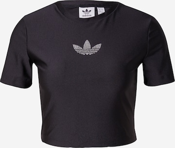 ADIDAS ORIGINALS - Camiseta en negro: frente