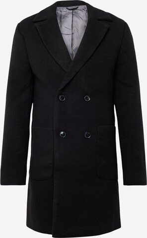 BURTON MENSWEAR LONDON Between-Seasons Coat in Black: front