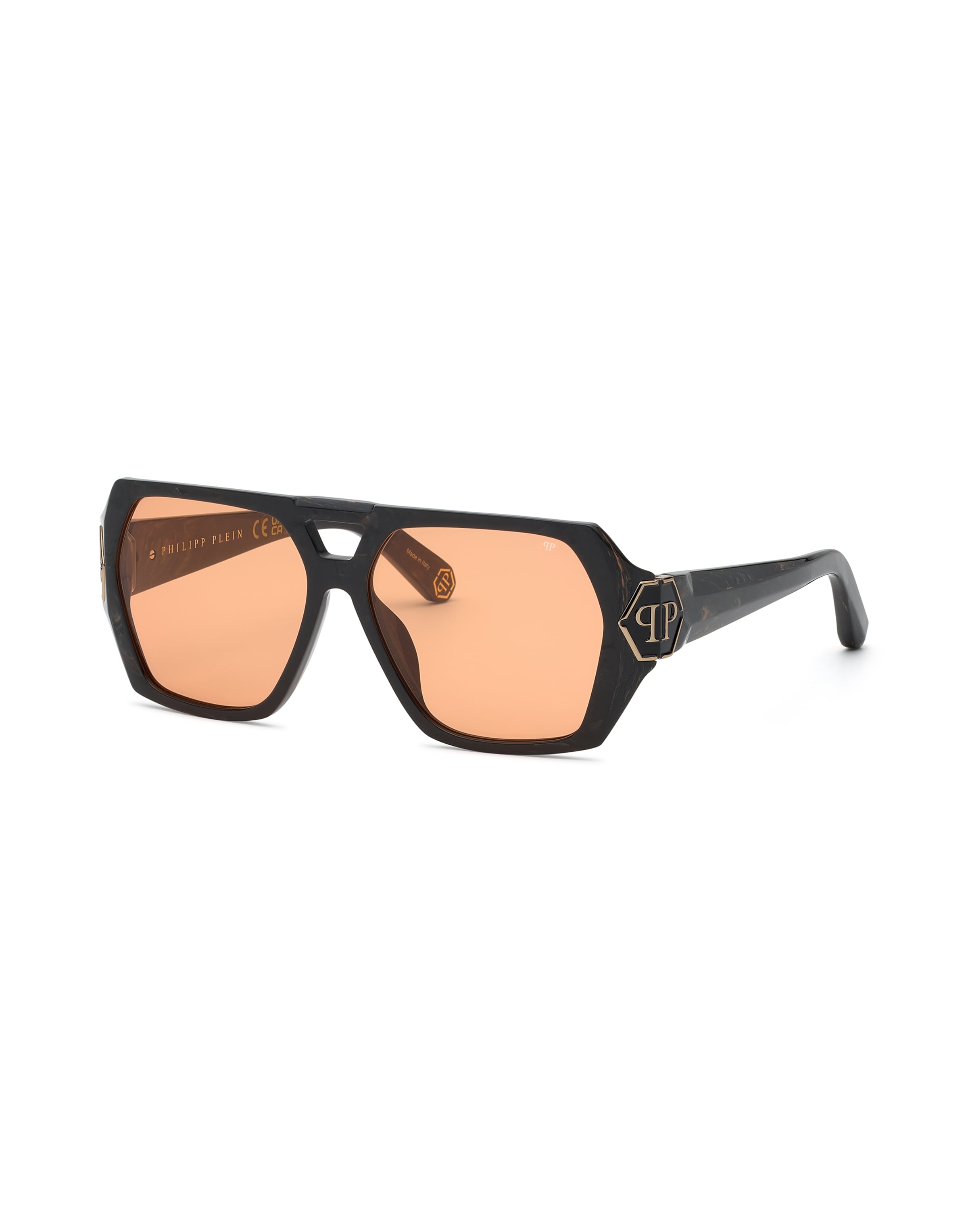 Lunettes de soleil 'Brave' Philipp Plein en noir : devant