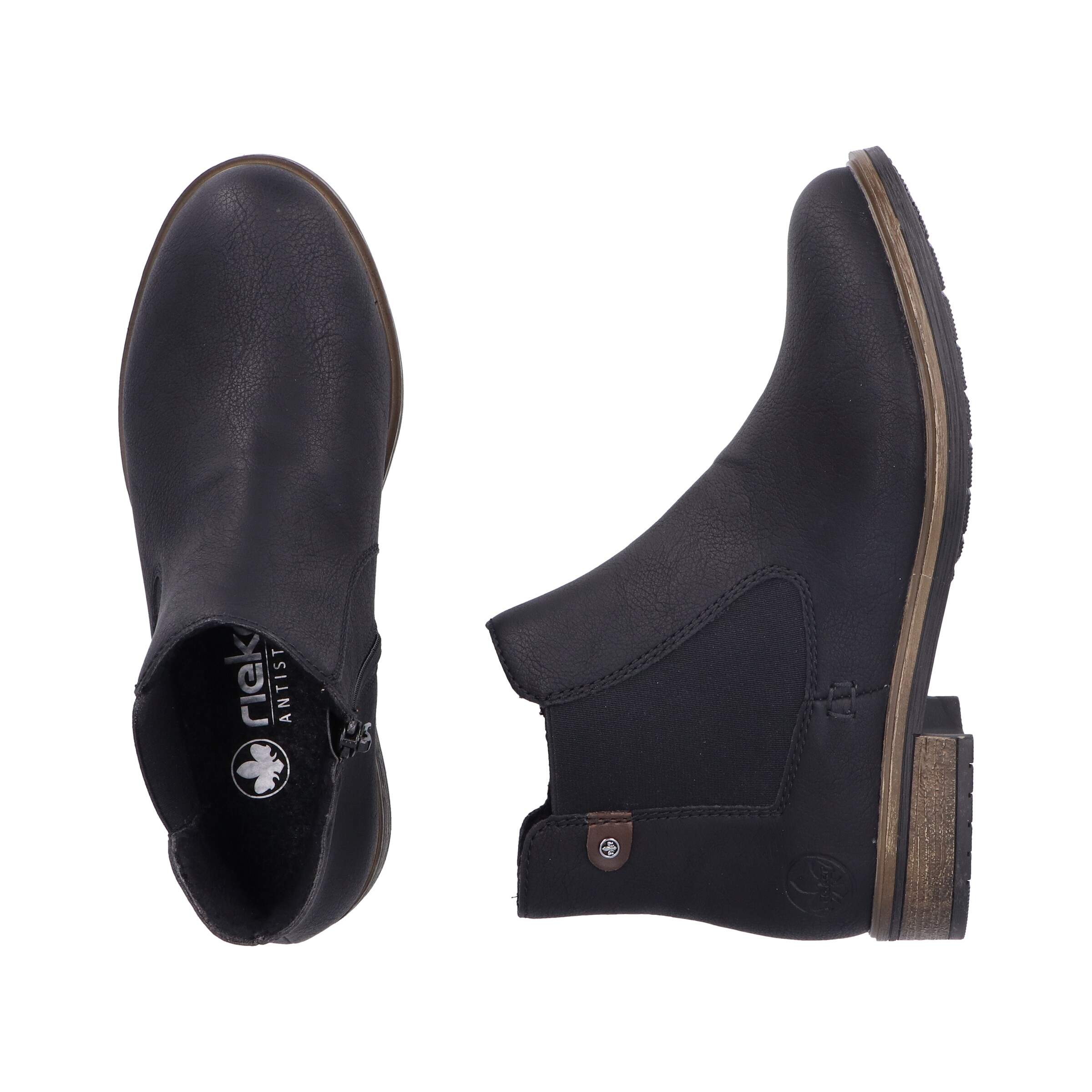 Rieker Chelsea boty – černá