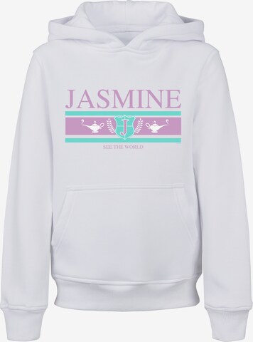 F4NT4STIC Sweatshirt 'Jasmine See The World' in Wit: voorkant