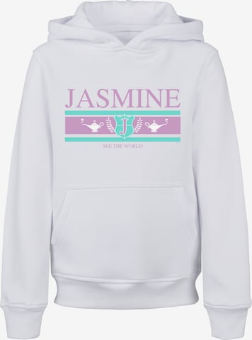 F4NT4STIC Sweatshirt 'Jasmine See The World' in Weiß: predná strana