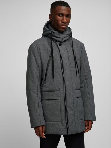 HECHTER PARIS Between-Seasons Parka in Grey: front