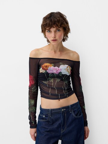 Maglietta di Bershka in nero: frontale