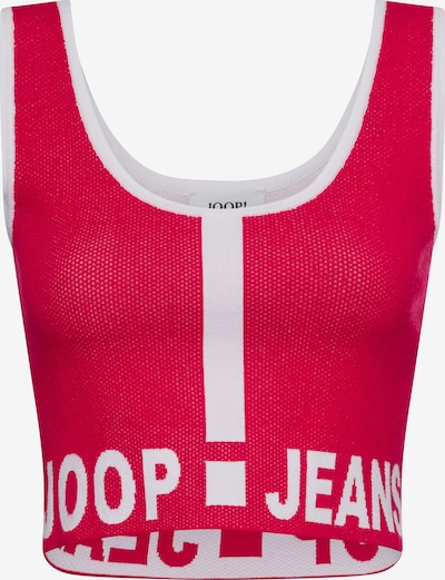 JOOP! Jeans Stricktop in S in grenadine / weiß, Produktansicht