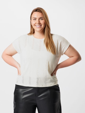 Vero Moda Curve Shirt in Beige: predná strana