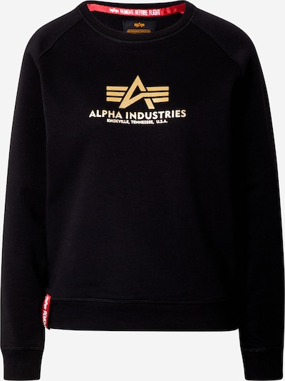 ALPHA INDUSTRIES Блузон с качулка в злато / червено / черно, Преглед на продукта
