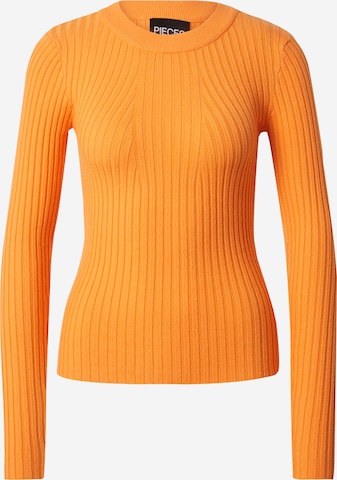 PIECES Pullover 'CRISTA' in Orange: predná strana