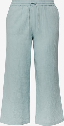 Wide Leg Pantalon QS en bleu : devant