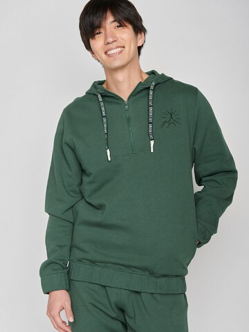 GREENBOMB Sweatshirt 'Nature Mountain Sun' in Green: front
