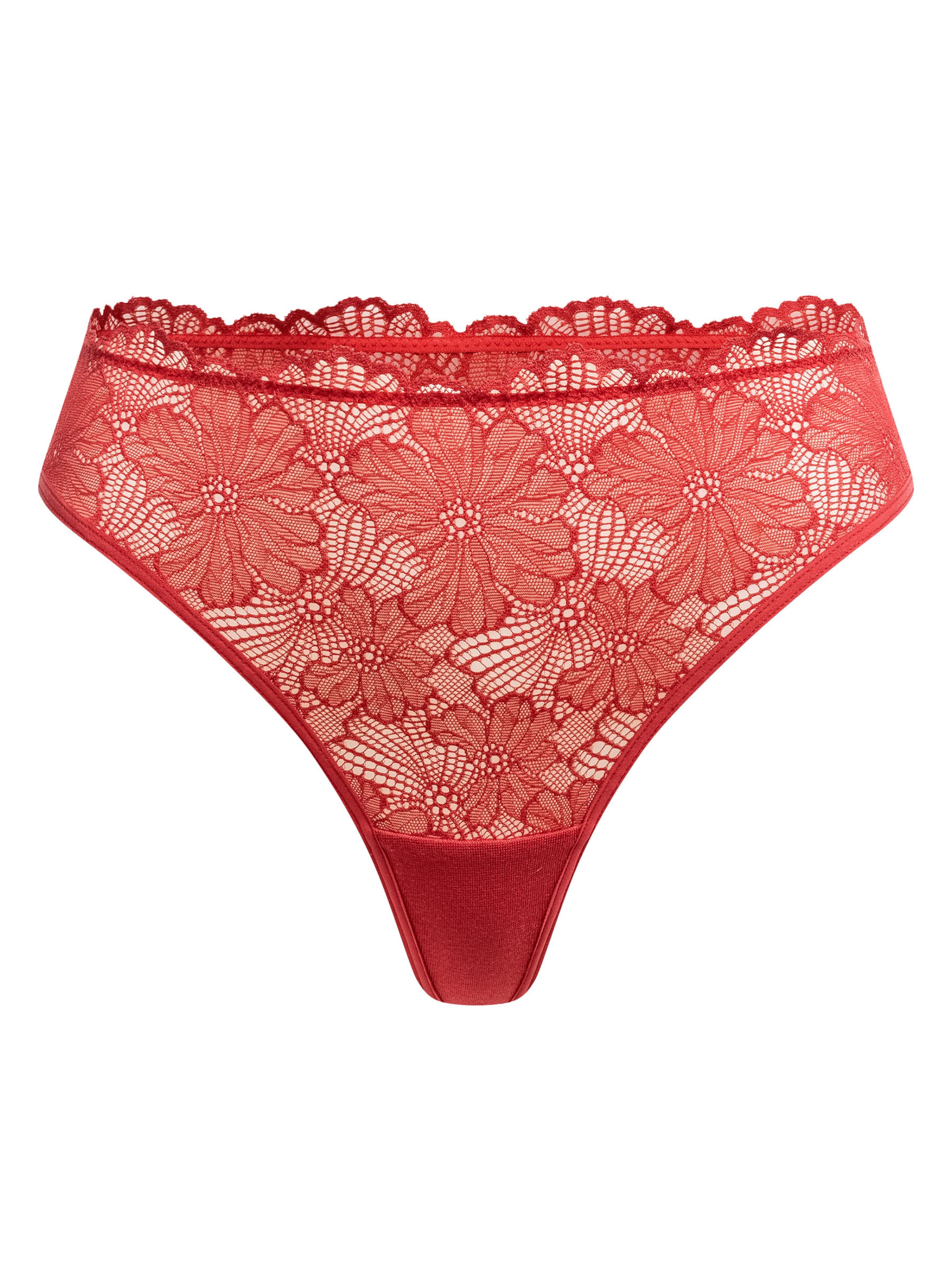 Erlich Textil String in Rot: Vorderseite