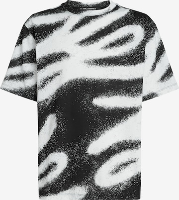 juoda Karl Lagerfeld Marškinėliai 'GRAFFITI': priekis