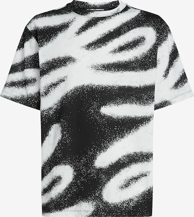 Karl Lagerfeld Paita 'GRAFFITI' värissä musta / valkoinen, Tuotenäkymä