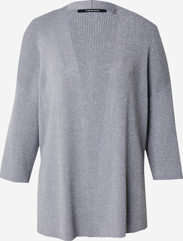 Cardigan TAIFUN en gris : devant