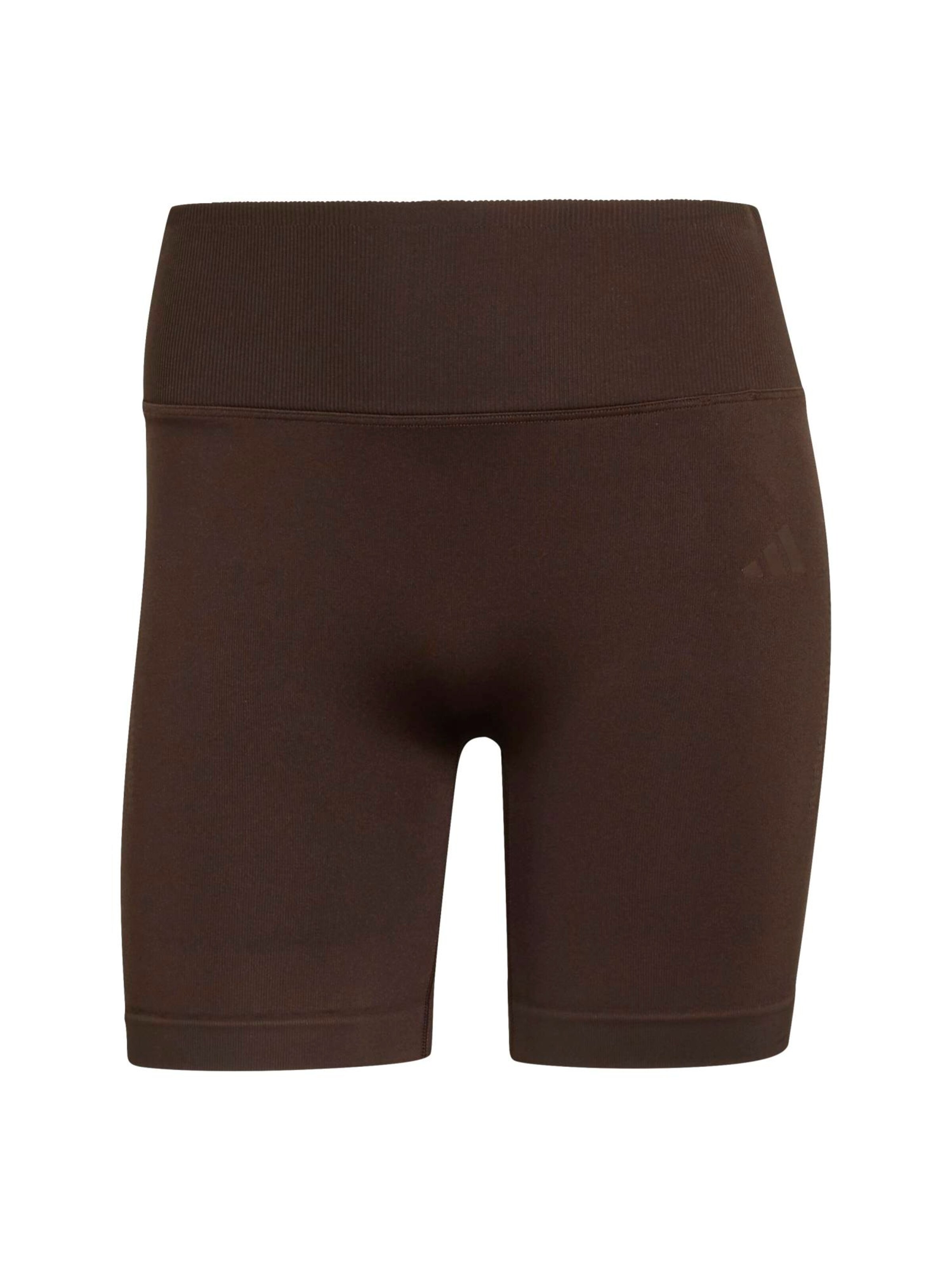 ADIDAS PERFORMANCE - Calças de desporto em castanho: frente