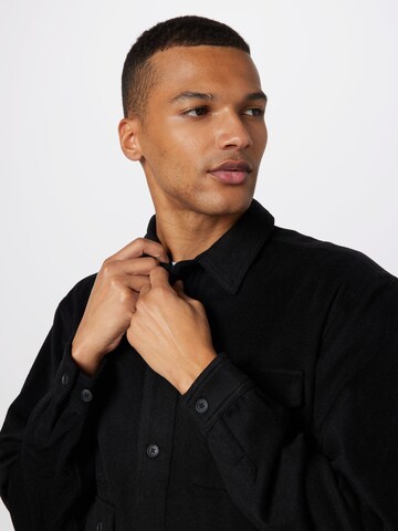 Coupe regular Chemise Han Kjøbenhavn en noir