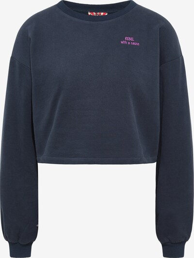 myMo ROCKS Sweatshirt in dunkelblau / pink, Produktansicht