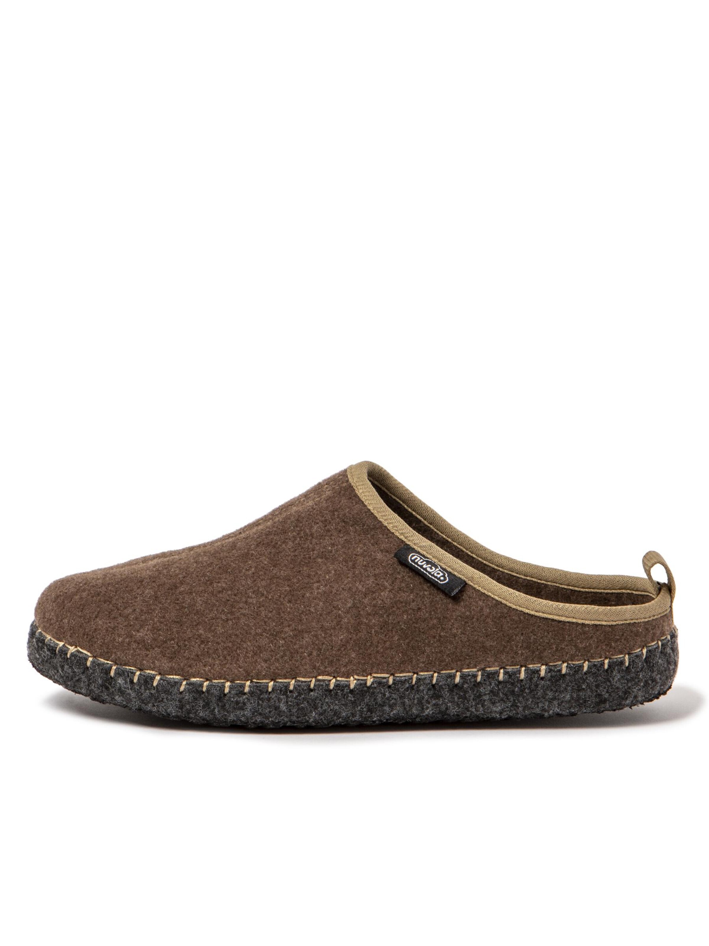 Nuvola. Slipper 'New Rim' in Brown: front