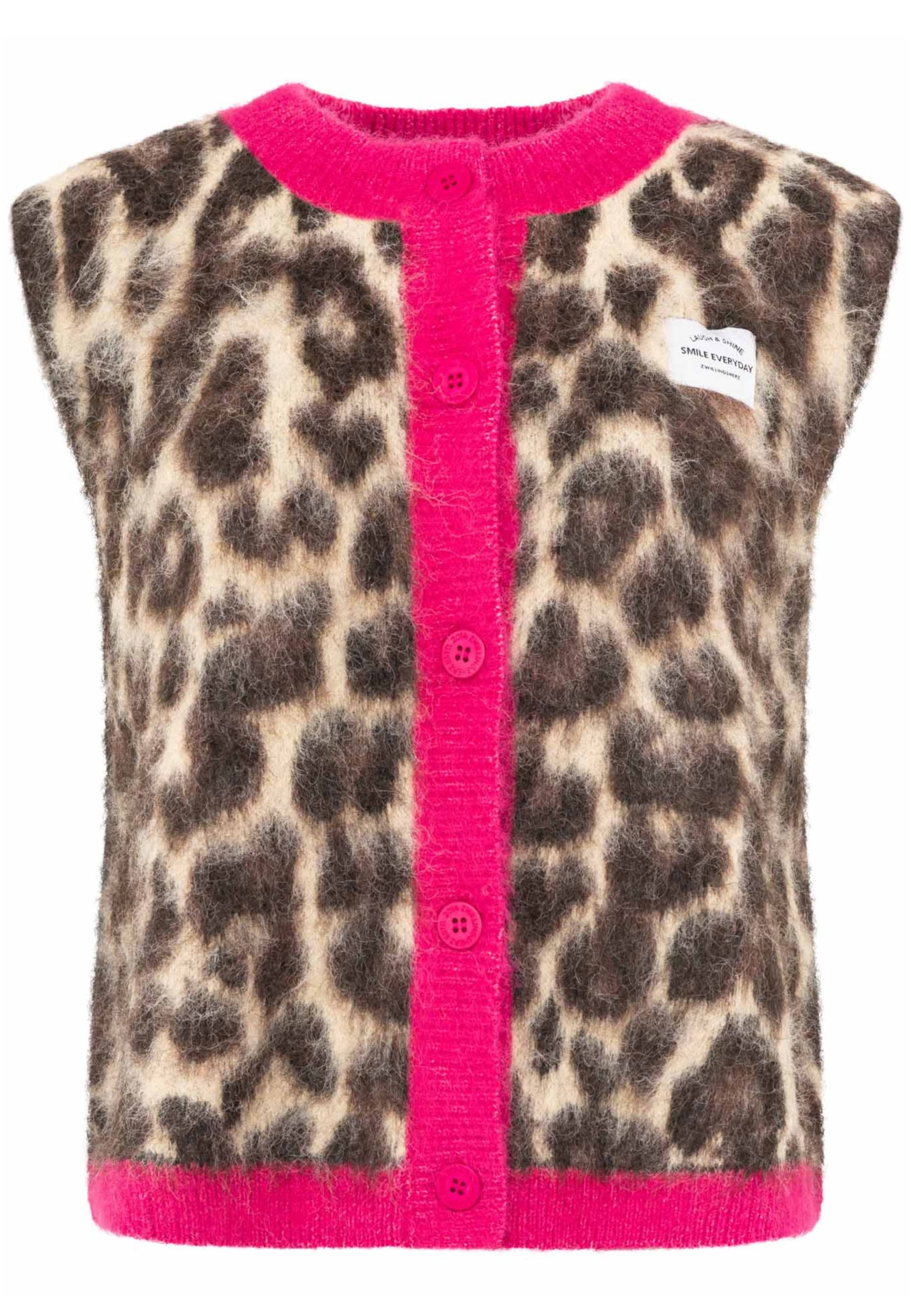 Gilet Zwillingsherz en beige : devant