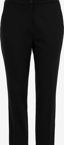Coupe slim Pantalon à plis WE Fashion en noir