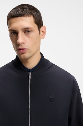 BOSS Zip-Up Hoodie in Blue
