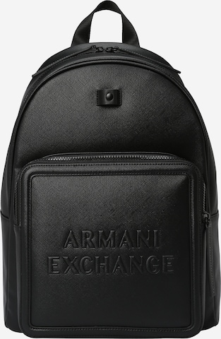 ARMANI EXCHANGE Backpack in Black: front