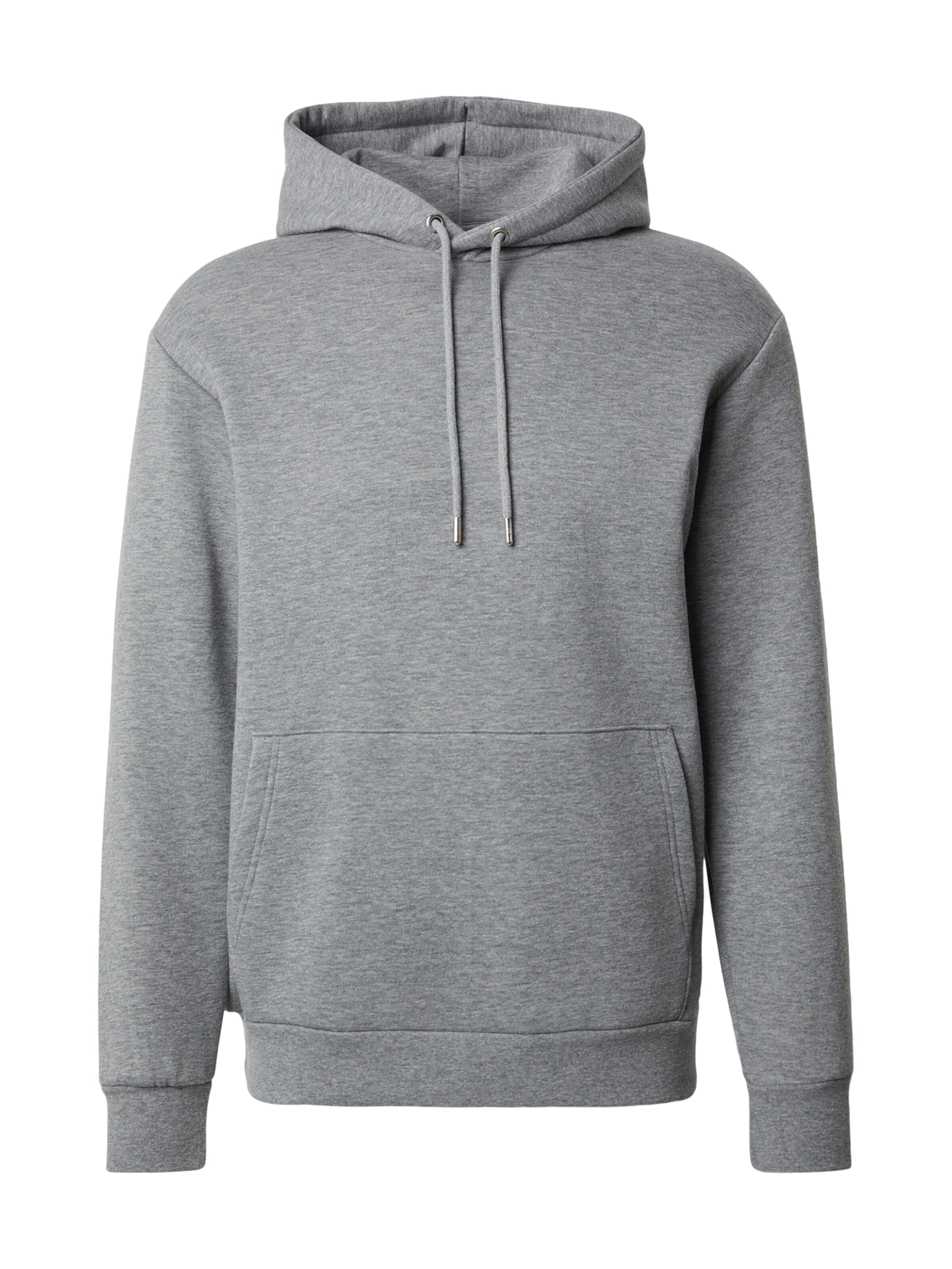 SELECTED Sweatshirt 'SLHZDAN' in Grijs: voorkant