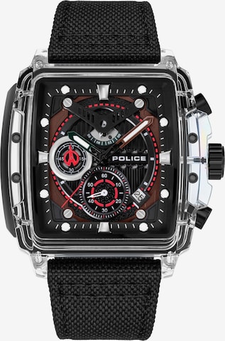 POLICE Analog watch 'Clout' in Black: front