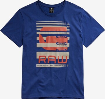T-Shirt G-Star RAW en bleu : devant